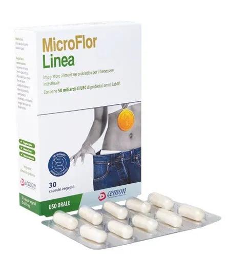 Microflor Linea Integratore Benessere Intestinale 30 Capsule