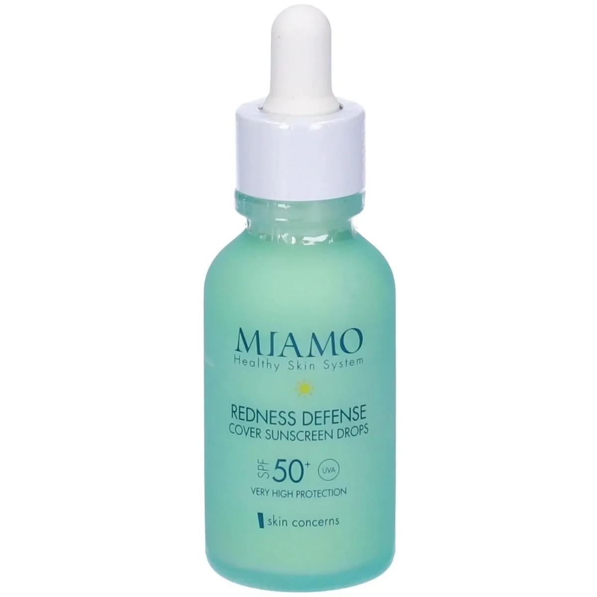 Miamo Skin Concern Redness Defence Cover Sunscreen Drops SPF50+ Siero Anti-Rossore 30 ml