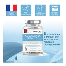 Granions Collagène+ Beauté Cerise 120 comprimés à croquer