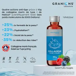 Granions Collagène Sublimlift - Collagène marin de type I hydrolysé - 10 Shots