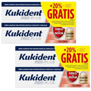 Kukident Pro Plus Firmness when Chewing 20% FREE 4x40 gr