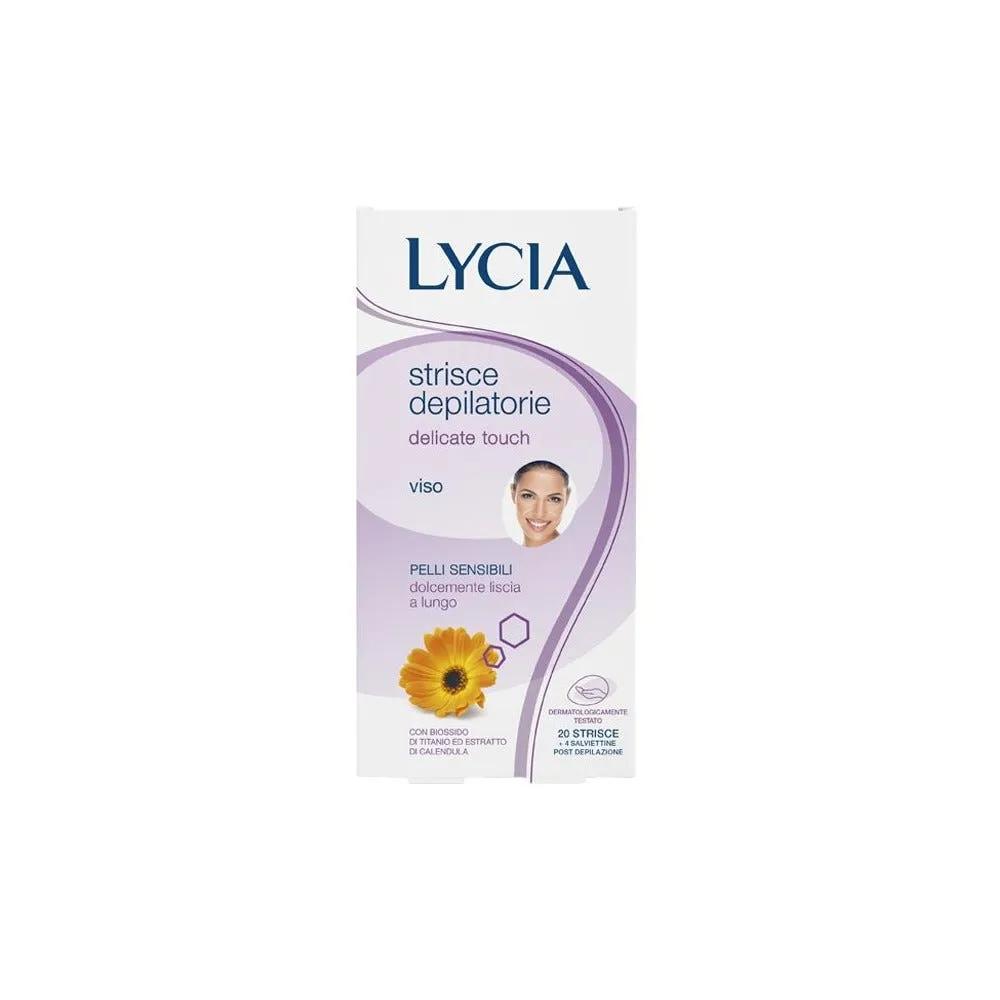 Lycia Delicate Touch Strisce Depilatorie Viso 20 Pezzi