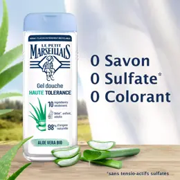 Le Petit Marseillais Douche Gel Hydratant Haute Tolérance Aloe Vera Bio 400ml