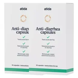 Atida Anti-diarrhée 30 gélules x 2