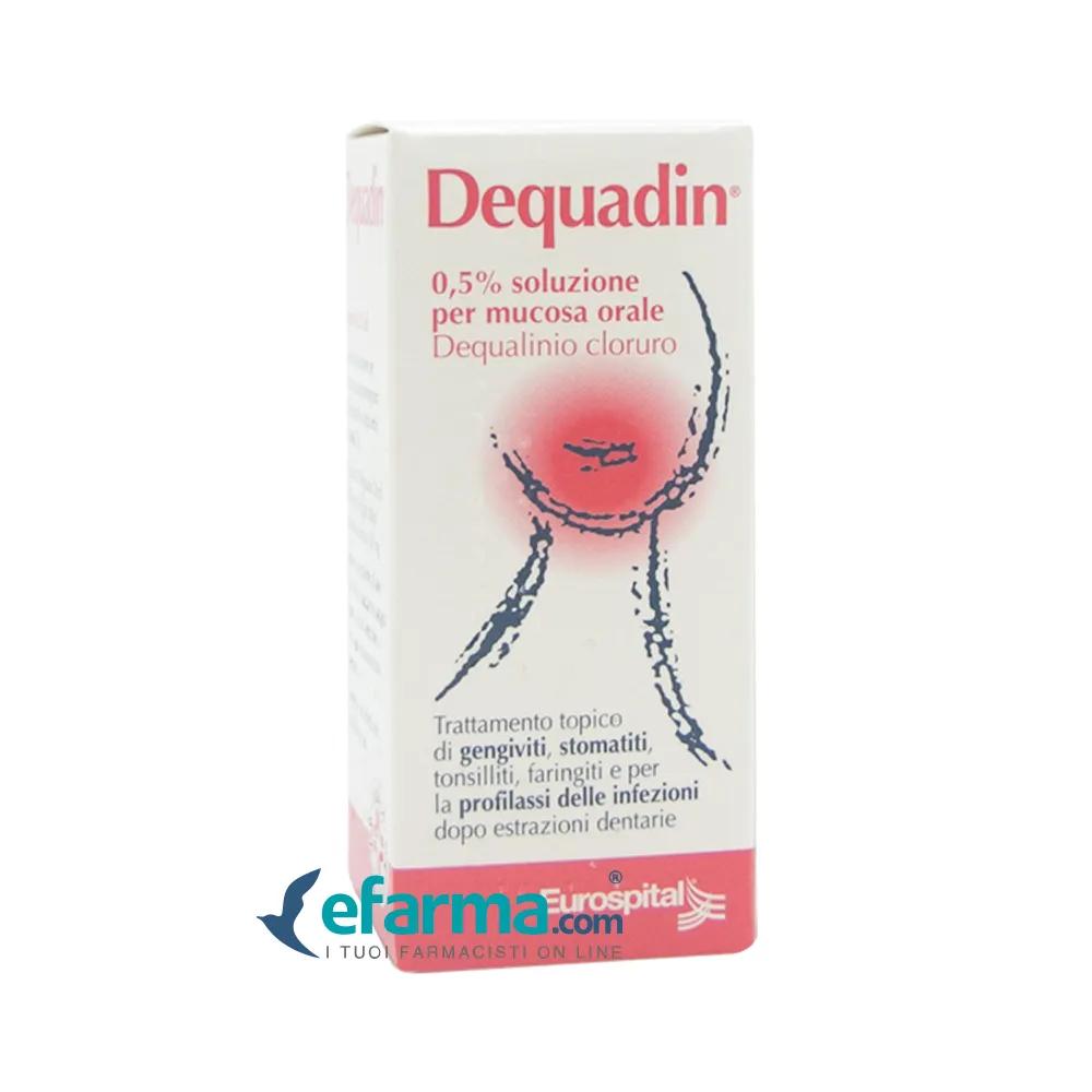 Dequadin Soluzione Per Mucosa Orale 0,5% Dequalinio Cloruro 28 ml