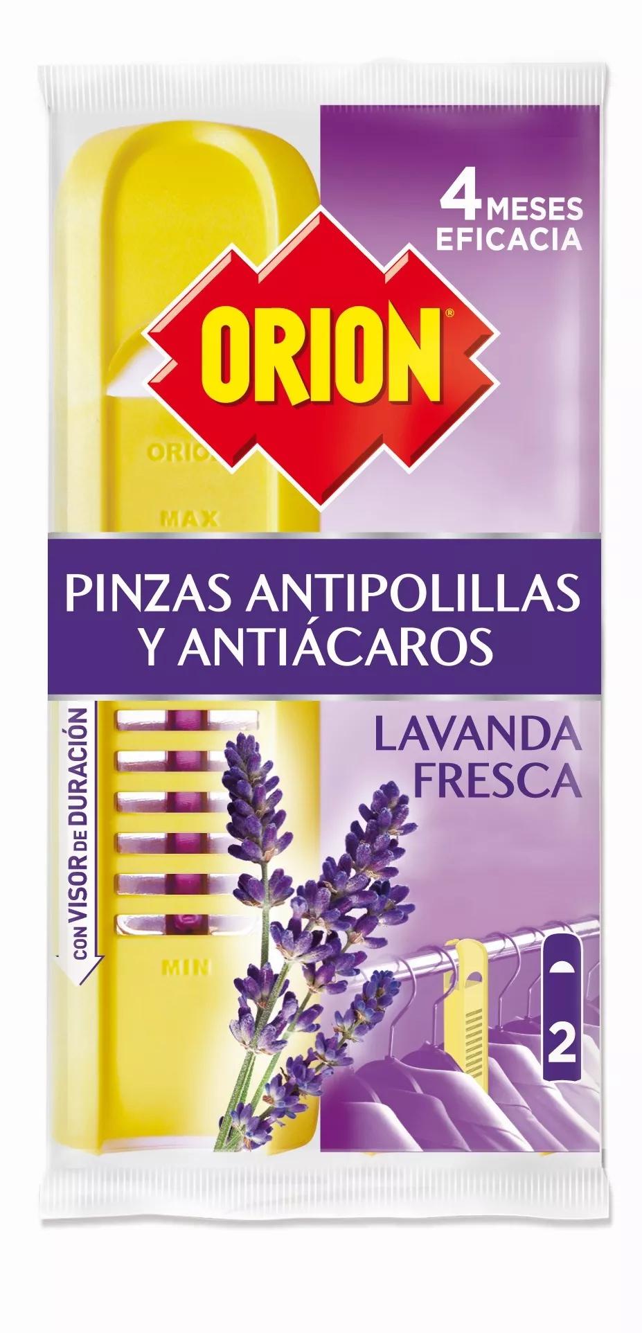Orion Pinza Antipolillas Protección Total Perfume Lavanda 2 uds