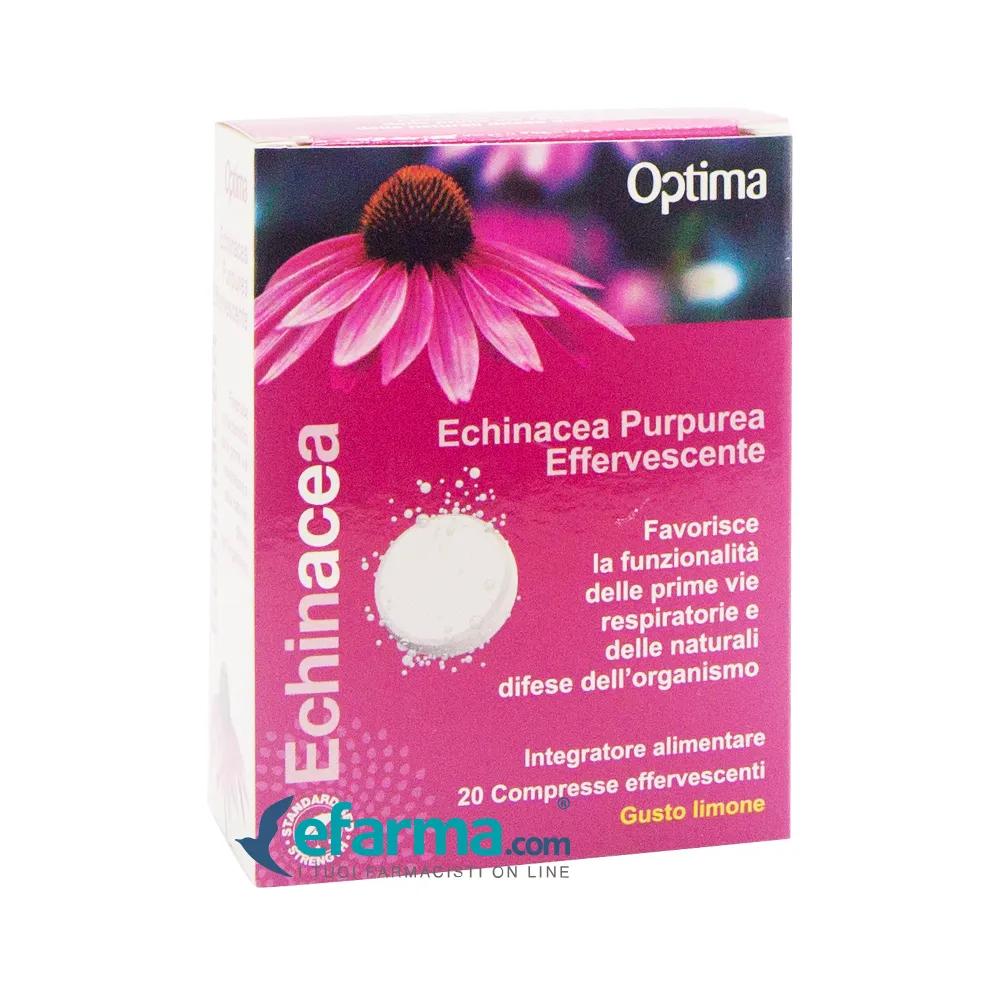 Optima Echinacea Purpurea Effervescente Integratore Benessere Vie Respiratorie 20 Compresse