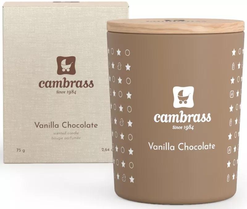 Cambrass Star Vanilla Chocolate Scented Candle 5.5x5.5x6.5 cm