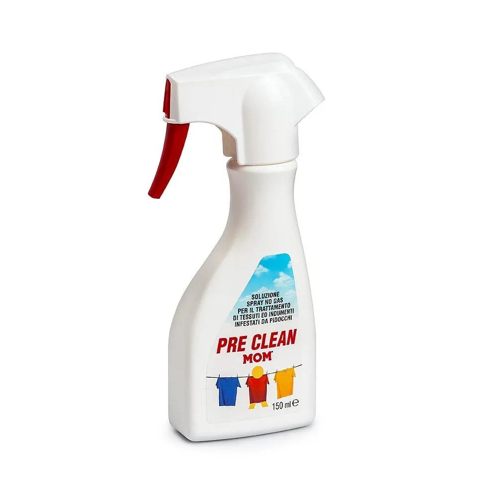 Mom Pre Clean Spray No Gas Antipidocchi Per Tessuti e Indumenti 150 ml