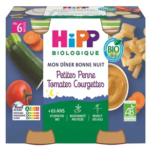 Hipp Mia Cena Bio Pennette Pomodori Zucchine +6m 2x190g
