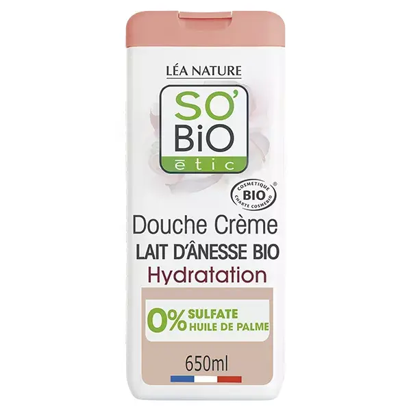So'Bio Étic Douche Crème Hydratation Délicate Lait d'Ânesse Bio 650ml