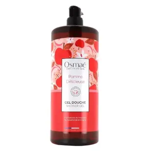Osmaé Gel Douche Surgras Bio Pomme délicieuse Flacon Pompe 1L