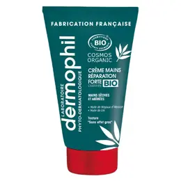 Dermophil Indien Crème Mains Réparation Forte Bio Lot de 2 x 75ml