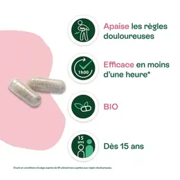 Naturactive Règles Douloureuses Crampes Abdominales Bio 30 gélules végétales