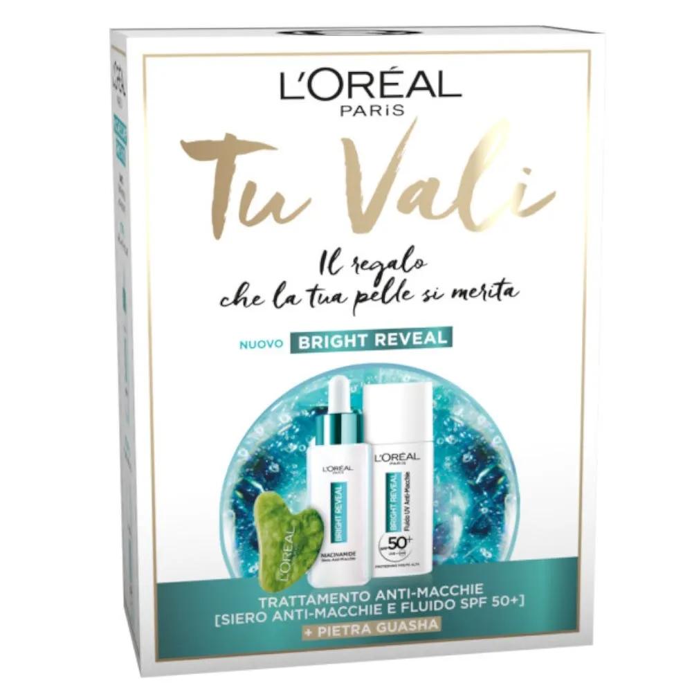 L’Orèal Paris Cofanetto Tu Vali con Siero Anti-Macchie 30 ml + Fluido UV SPF50+ 50 ml