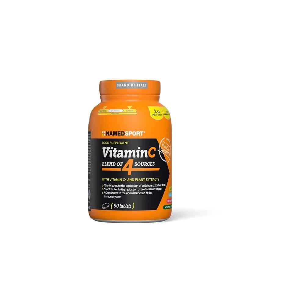 Named Sport Vitamin C 4 Natural Blend Integratore di Vitamina C 90 Compresse