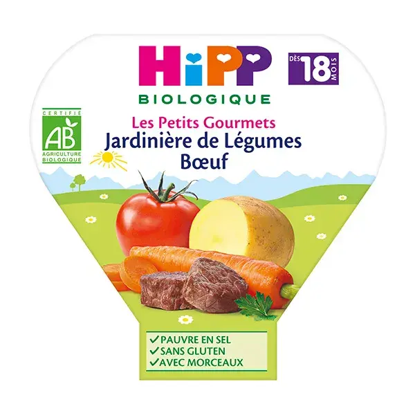 Hipp Bio Les Petits Gourmets Menestra de Verduras y Ternera (+18 m) 260 g