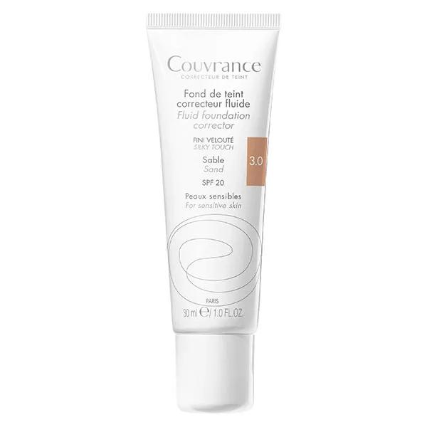 Avène Couvrance Base de Maquillaje Correctora Fluida Tono Arena 3.0 30ml