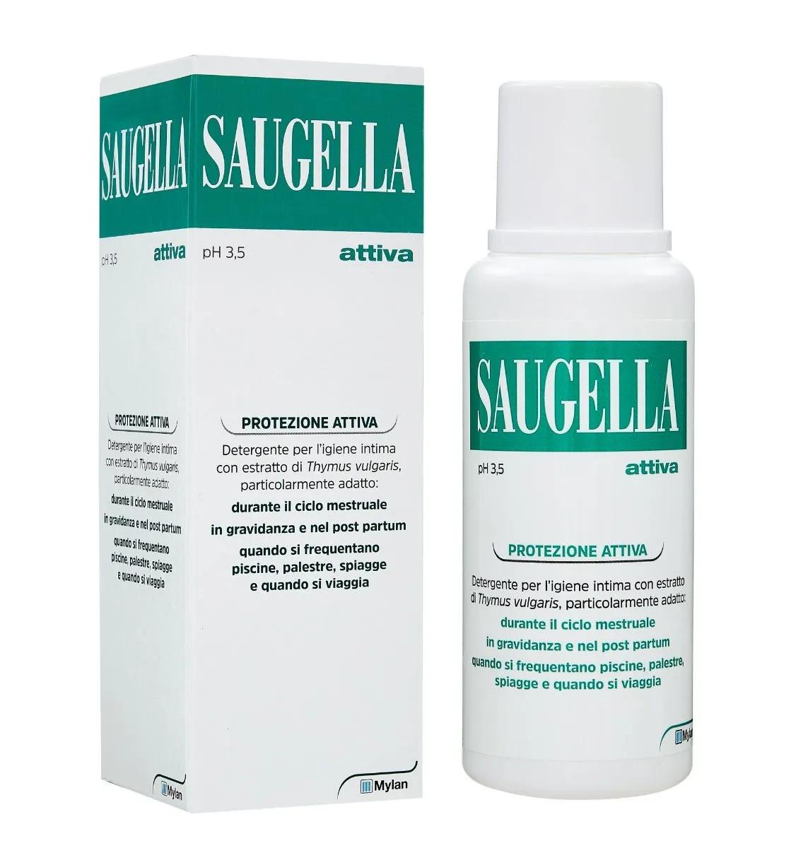 Saugella Attiva Detergente Intimo Ph 3.5 Antibatterico 250 ml