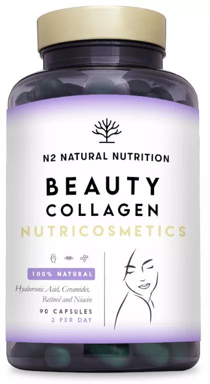 N2 Natural Nutrition Colágeno con Ceramidas y Ác. Hialurónico 90 Cápsulas