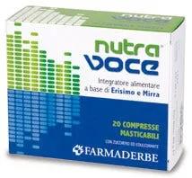 Farmaderbe Nutra Line Voce Integratore 20 Compresse Masticabili