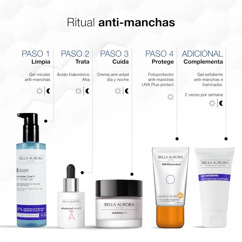 Bella Aurora Agua Micelar Anti-Manchas – Reinigungswasser Gegen Pigmentflecken & Anti-Aging, 200 Ml