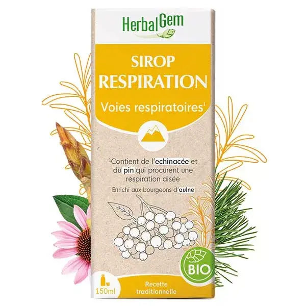 Herbalgem Sirop Respiration Bio 150ml