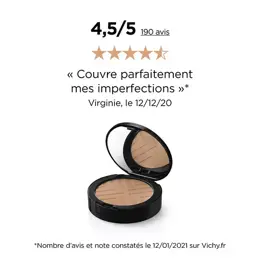 Vichy Dermablend Covermatte Poudre Compacte N°45 Gold 9,5g