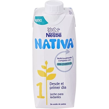 Nestle Nativa 1 Leche para lactantes - 4 Paquetes de 500 ml, 4 unidad, 4 :  : Alimentación y bebidas