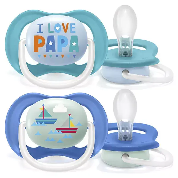 Avent Ultra Air Pacifier 6-18m Mixed Love Pap pack of 2