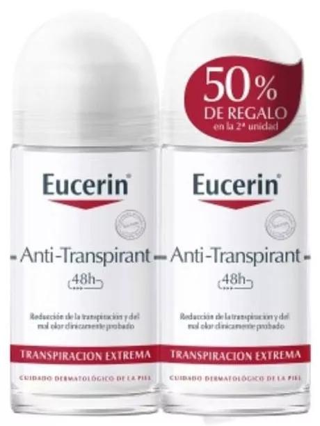 Eucerin Desodorizante Roll-on Anti-Transpirante 2x50 ml