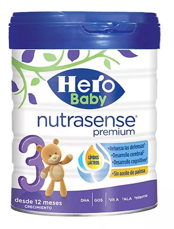 Hero Baby Nutrasense Premium Leche de Crecimiento 3 +12m 800 gr