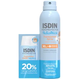 Isdin Fusion Water Magic Pédiatrie SPF50 50 ml + Isdin Pediatrie Lotion Spray SPF50 200 ml