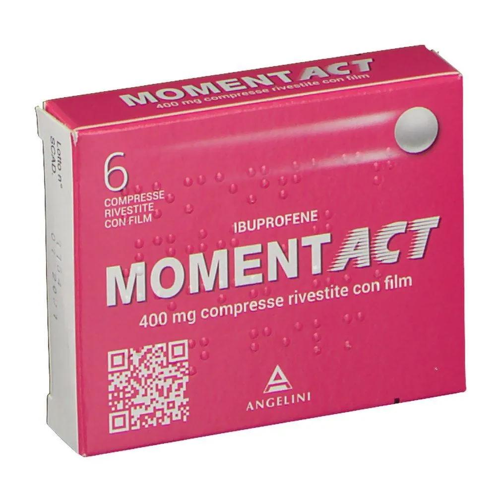 Momentact 400 mg Ibuprofene Antinfiammatorio 6 Compresse Rivestite