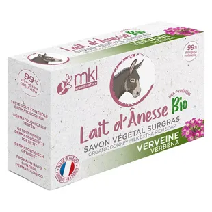 MKL Green Nature Latte d'Asina Sapone Vegetale Verbena 100g 