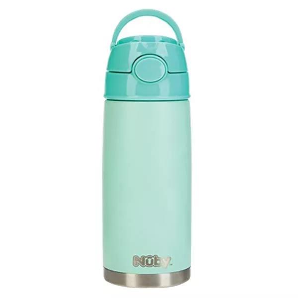 Nuby Gobelet Isotherm Inox Paille 400ml Vert
