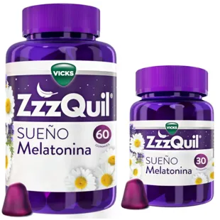 ZzzQuil Sleep Melatonin 1mg Sleep Forest Fruits 30+60 Gummies