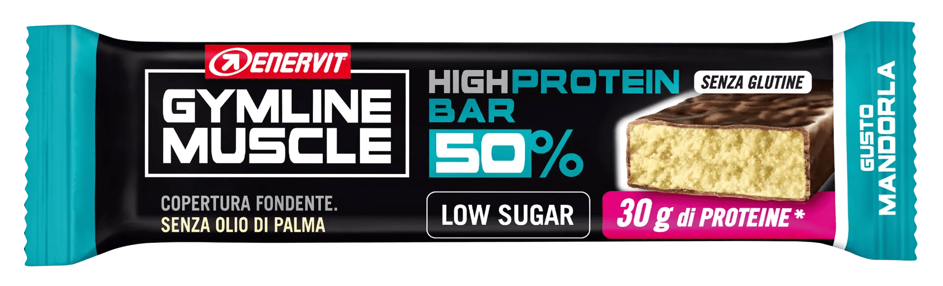 Enervit Gymline Muscle High Protein Bar 50% Barretta Proteica Mandorla 60 g