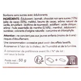 Solens Bonbons Menthe Fourrés Chocolat 50g