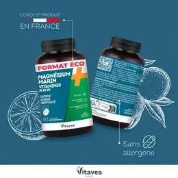 Vitavea Magnésium + Vitamines B1 B2 B6 Fatigue Format Eco 60 comprimés