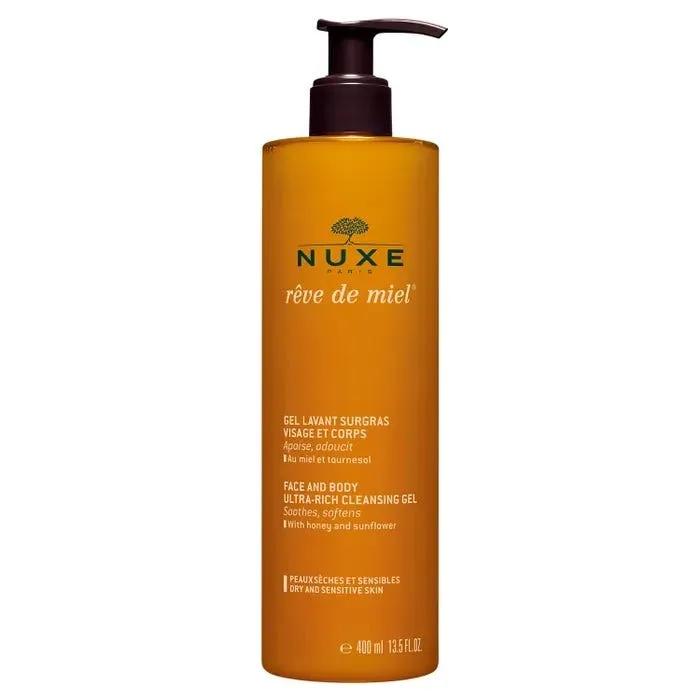 Nuxe Rêve de Miel Gel Doccia Viso e Corpo Pelle Secca 400 ml