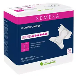 Marque Verte Semesa Change Complet Adulte Super Taille L 20 unités