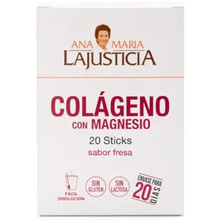Ana Maria Lajusticia Colágeno con Magnesio 20 Stick Sabor Fresa