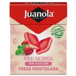 Juanola balsamique aux fraises 25g perles de menthe