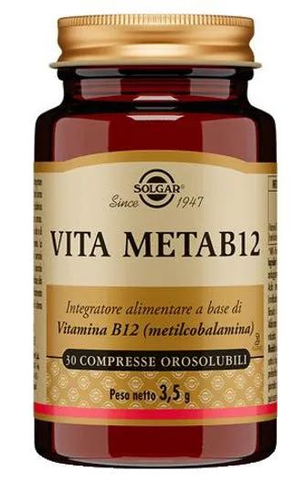 Solgar Vita Meta B12 Integratore Vitaminico 30 Compresse Orosolubili