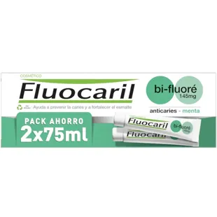 Fluocaril Bi-Fluoré 145mg Pasta Dientes Menta 2x75 ml FORMATO AHORRO