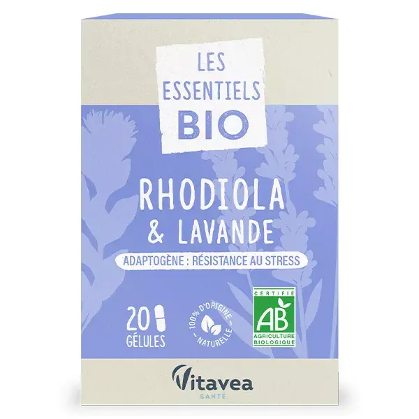Vitavea Les Essentiels Emotional Stress Rhodiola and Lavender 20 capsules
