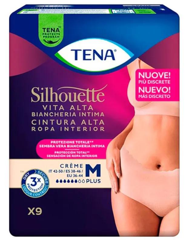 Tena Silhouette Crème Taille Moyenne Haute 9 unités