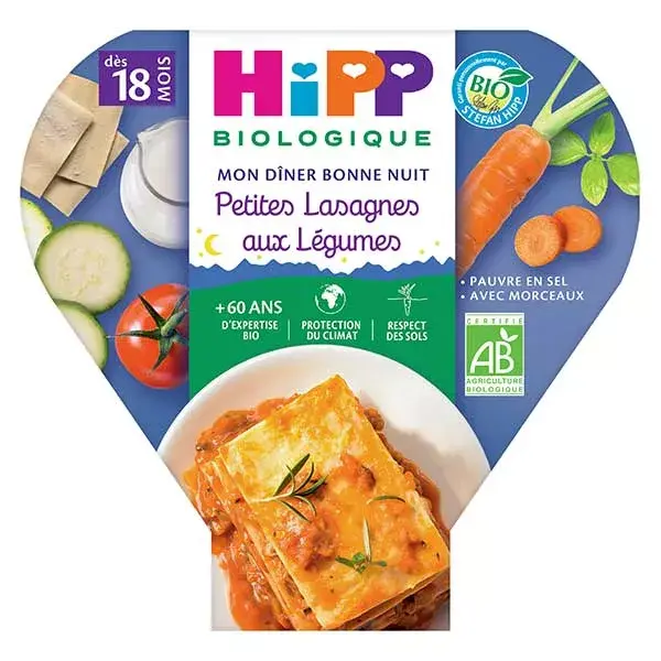 Hipp Mia Cena Bio Lasagnette Verdure +18m 260g