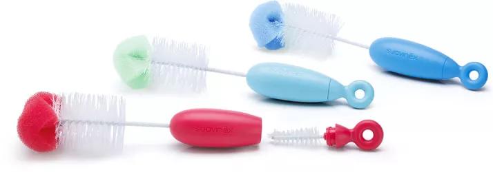 Brosse de nettoyage pour bouteilles Suavinex Duo